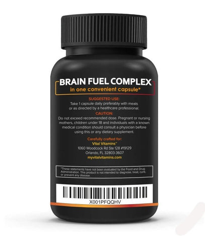 Vital Vitamins Brain Booster For Men And Women