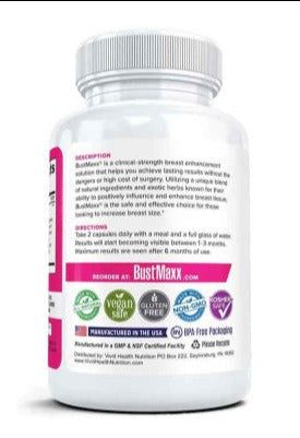 BustMaxx Women Natural Breast Enlargement Augmentation Pill 60ct