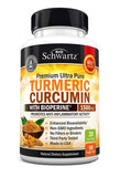 Turmeric Curcumin Bioperine 1500mg Premium Pain Relief Joint Support