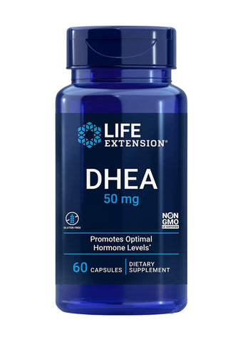 Life Extension DHEA Supplement Non GMO Gluten Free 60 Capsules