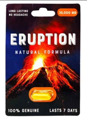 Eruption 35000 mg Natural Formula Male Sexual Enhancement Gold Pill