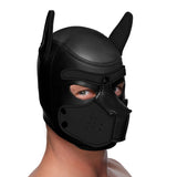 Spike Neoprene Puppy Hood - Black