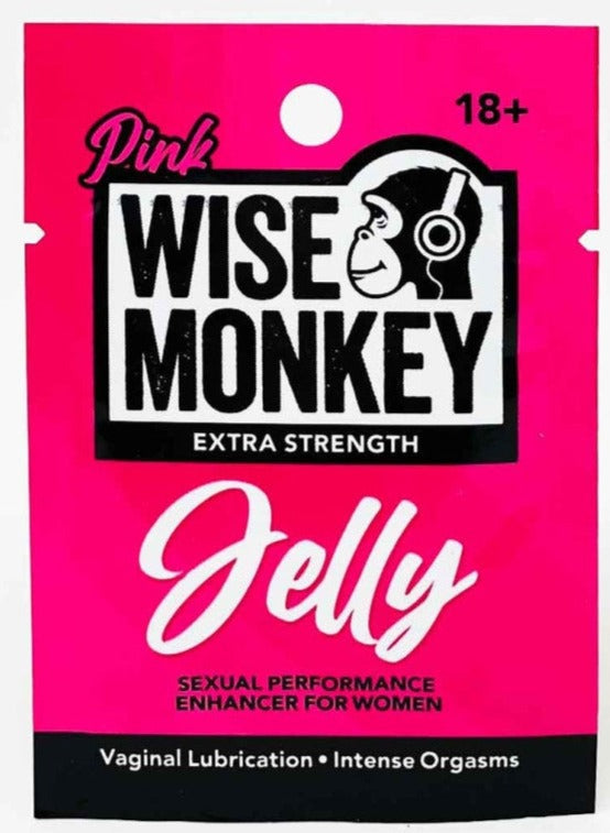 Wise Monkey Pink Jelly Female Vaginal Lubrication Sachet