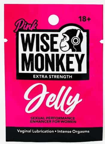 Wise Monkey Pink Jelly Female Vaginal Lubrication Sachet