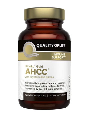 Quality Of Life Kinoko Gold AHCC Immune Support 60 Veggie Capsules