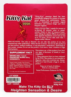 Kitty Kat Pill Female Sensual Enhancement For Women