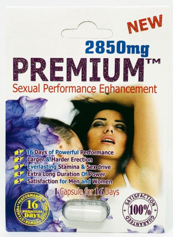 New Premium 2850mg Sexual Performance Enhancement for Men 1 Pill