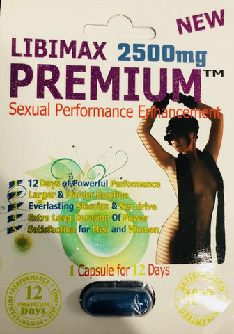 Libimax Premium 2500mg - Sexual Performance Enhancement for Men 1 Pill