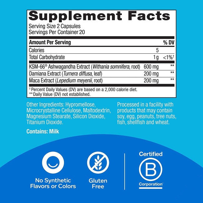 OLLY Lovin' Libido Capsules Vegetarian Supplement 40 Count