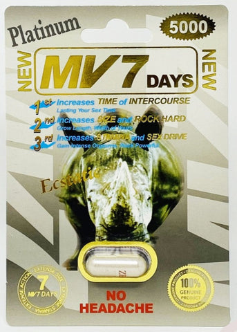 MV7 Days Platinum 5000mg Male Sexual Enhancement Pill