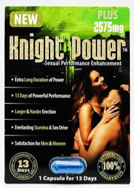 Knight Power Plus 2575mg Male Enhancement Blue Pill