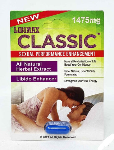 Classic 1475mg Male Sexual Performance Enhancement Pill