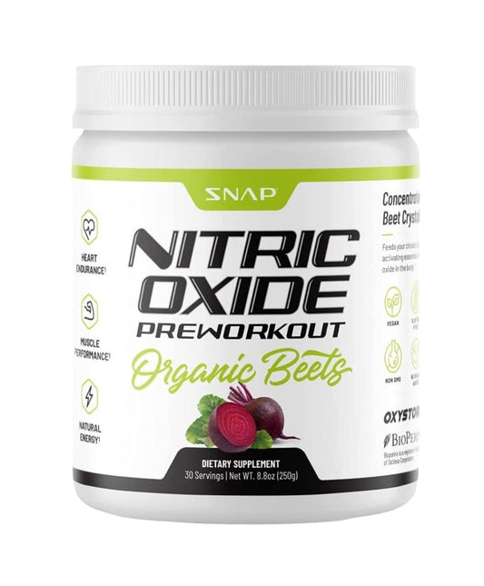 Snap Organic Nitric Oxide Beet Root Pre Workout Booster Powder