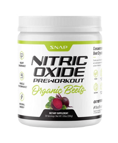 Snap Organic Nitric Oxide Beet Root Pre Workout Booster Powder