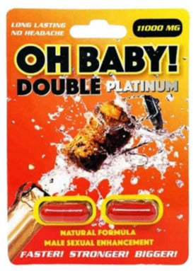 Oh Baby 11000mg Platinum Double Male Enhancement Red Pill