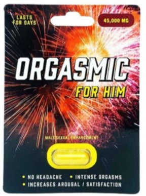 Orgasmic 45000mg Natural Formula Male Sexual Enhancement Gold Pill