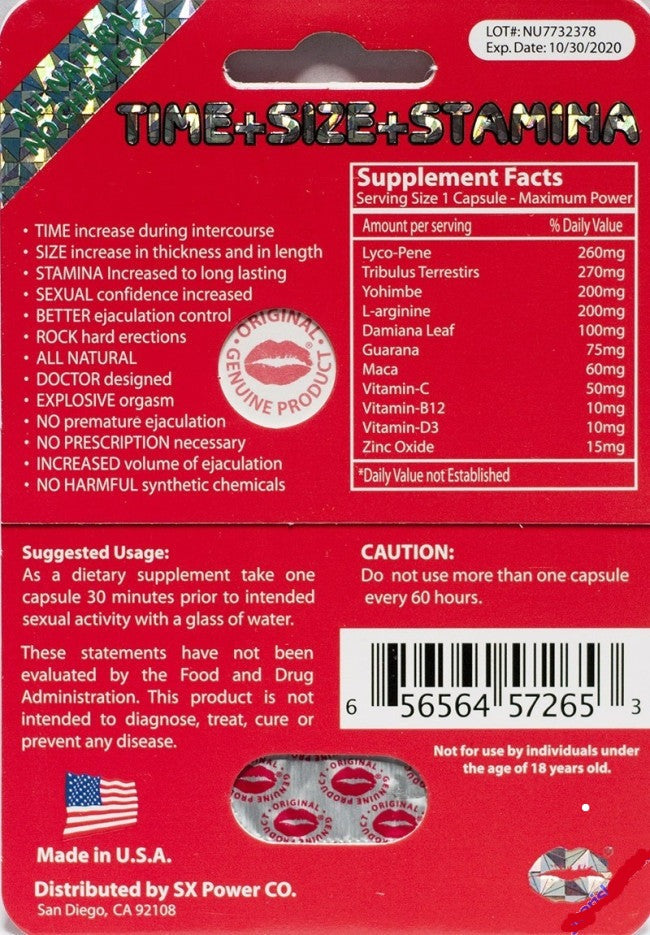 Red Lips 2 Premium Natural Enhancement For Men Pill Up To 7 Days