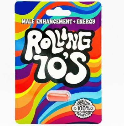 Rolling 70s Male Enhancement Energy Supplement Gold Pill