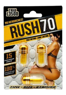 Rush 70 Trio 13500 Male Sexual Enhancer Pill