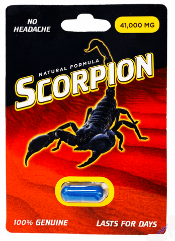 Scorpion 41000mg Natural Formula Male Enhancement Blue Pill