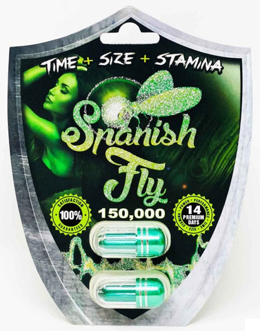 Spanish Fly 150000 Male Enhancement Double Green Pills