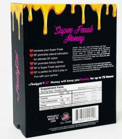 Super Freak Honey Sachet For Her Sensual Enhancement