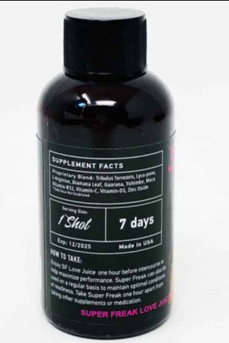 Super Freak Shot For Her Sensual Enhancement Liquid