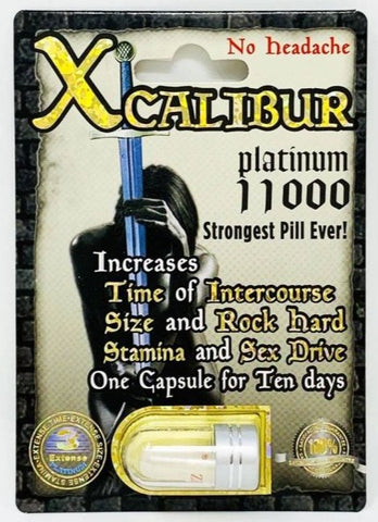 Xcalibur Platinum 11000 Male Sexual Performance Enhancement Pill