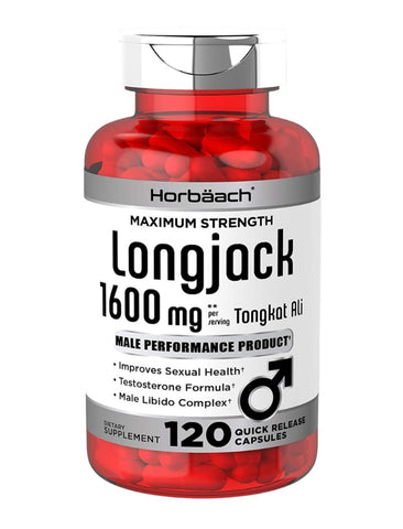 Horbaach Longjack Tongkat Ali Testosterone 120 Capsules