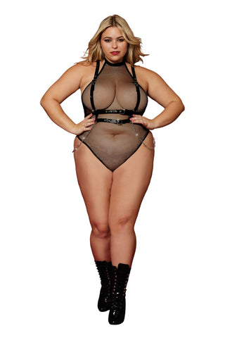 Teddy and Harness - Queen Size - Black