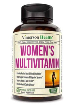 Womens Multivitamin with Zinc Biotin Calcium Vegetarian 60 Pills