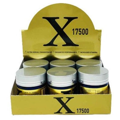 X Gold 17500 Male Sexual Enhancement 6 Pill Bottle