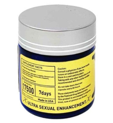 X Gold 17500 Male Sexual Enhancement 6 Pill Bottle
