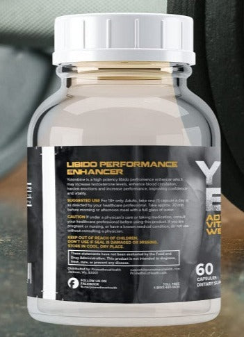 Prometheuz Yohimbine Libido Booster Weight Loss 60 Capsules