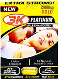 3 KO Solo Gold Platinum Male Libido Enhancer Pill 2800mg