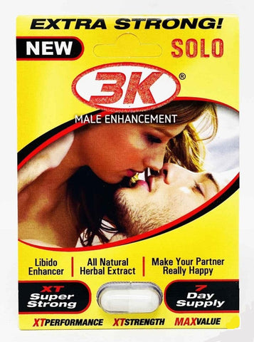 3 KO White Solo Extra Strong Male Sexual Enhancement Pill