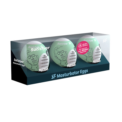 Masturbator Egg 3Er Set Riffle