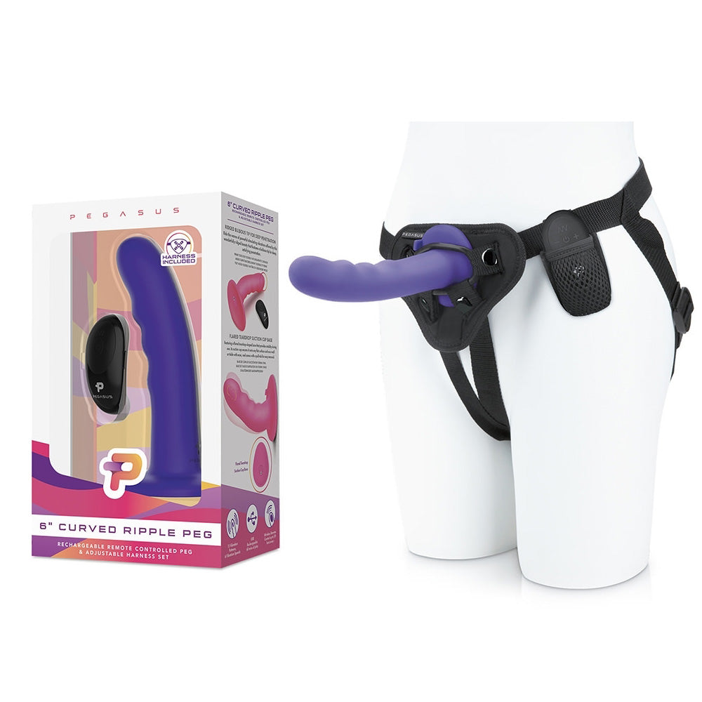 6 Inch Curved Wave Peg With Harness