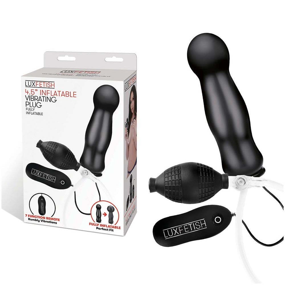 4.5 Inch Inflatable Vibrating Plug
