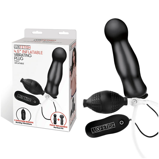 4.5 Inch Inflatable Vibrating Plug