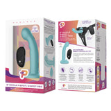 6 Inch Remote Control Ripple P-Spot G-Spot Silicone Peg With Harness Included