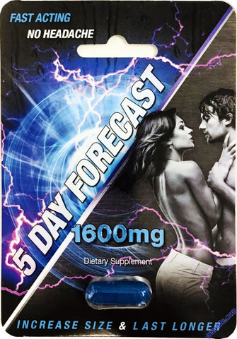 5 Day Forecast 1600mg Dietary Supplement Pill