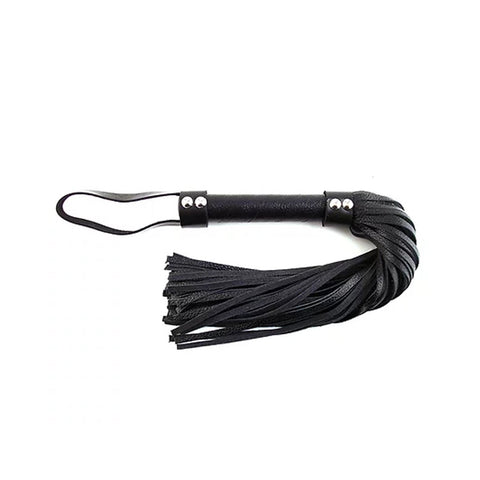 Leather Flogger H Style Black