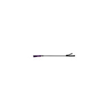 Long Leather Riding Crop Slim Tip Purple