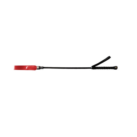 Short Riding Crop Slim Tip 20 Inch Red