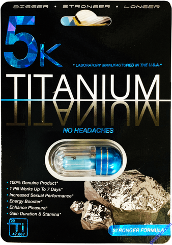 5K Titanium Stronger Formula Male Enhancement Blue Pill