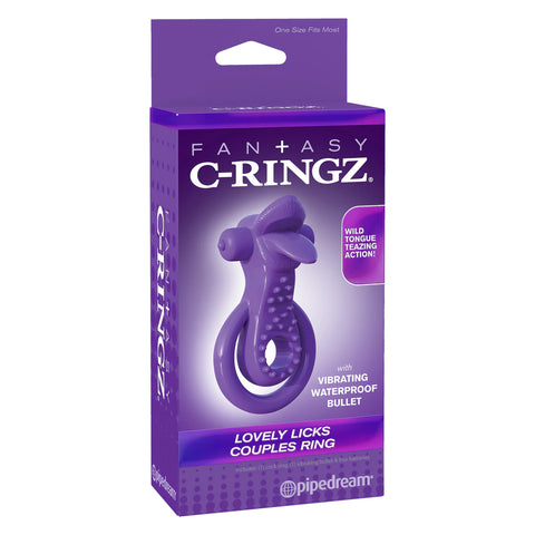 Fantasy C-Ringz Lovely Licks Couples Ring Purple