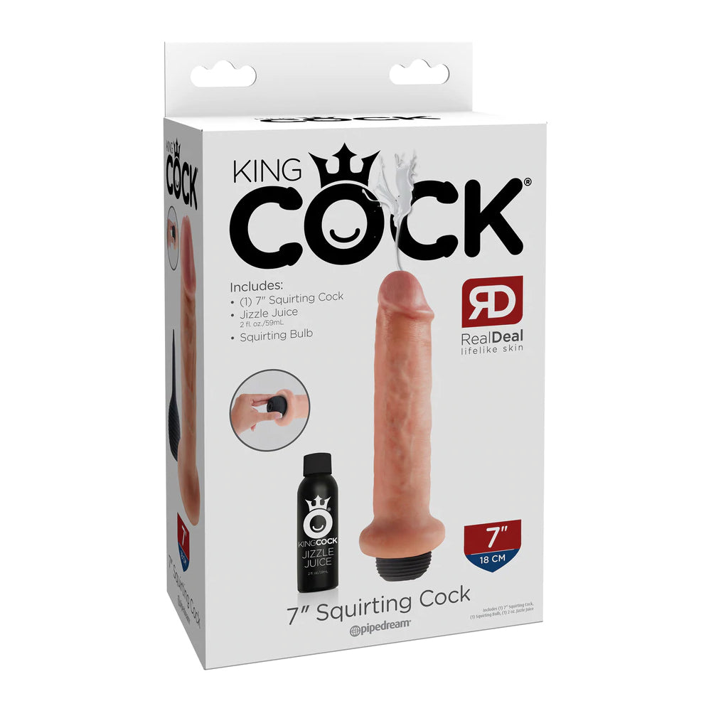 King Cock 7 Inch Squirting Cock Flesh