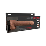 Fetish Fantasy 10 Inch Hollow Rechargeable Strap-On With Remote Tan