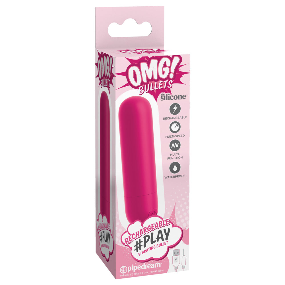 Omg! Bullets -Play Rechargeable Vibrating Bullet Fuchsia